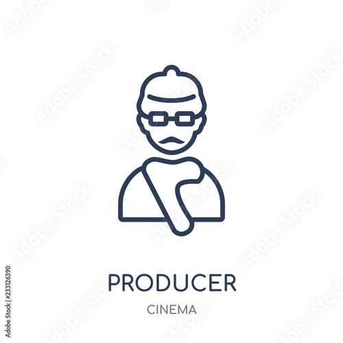 producer icon. producer linear symbol design from Cinema collection.