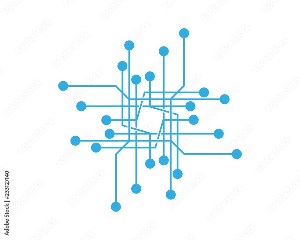 Circuit symbol illustration design Circuit symbol illustration design
