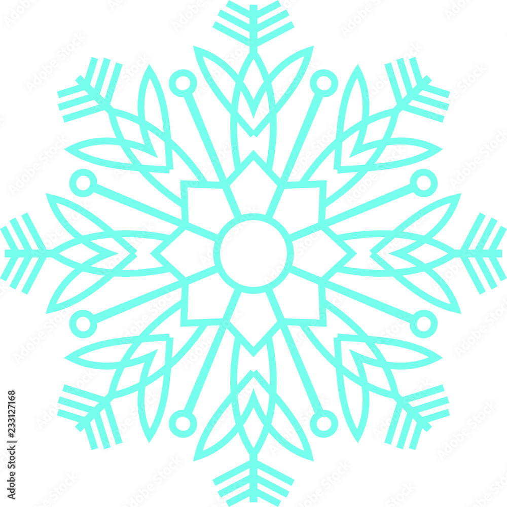 Crystal of snow Crystal of snow