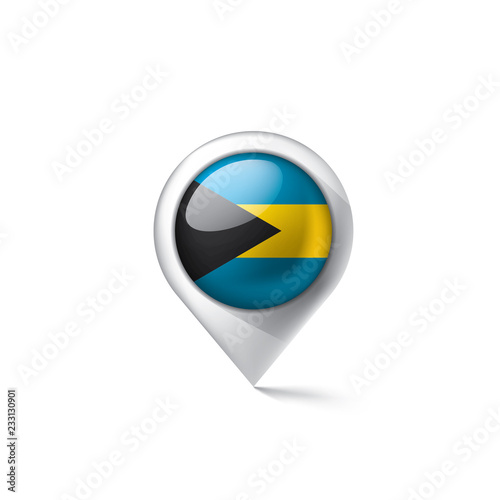 Free Download Bahamas flag, vector illustration on a white background - GFXLoad