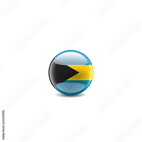 Free Download Bahamas flag, vector illustration on a white background - GFXLoad