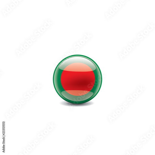 Bangladesh flag, vector illustration on a white background Free Download Bangladesh flag, vector illustration on a white background - GFXLoad