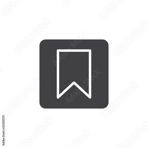 Free Download Bookmark in square vector icon. filled flat sign for mobile concept and web design. Book mark simple solid icon. Symbol, logo illustration. Pixel perfect vector graphics - GFXLoad