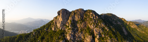 Lion rock mountain, panoramic shot photo