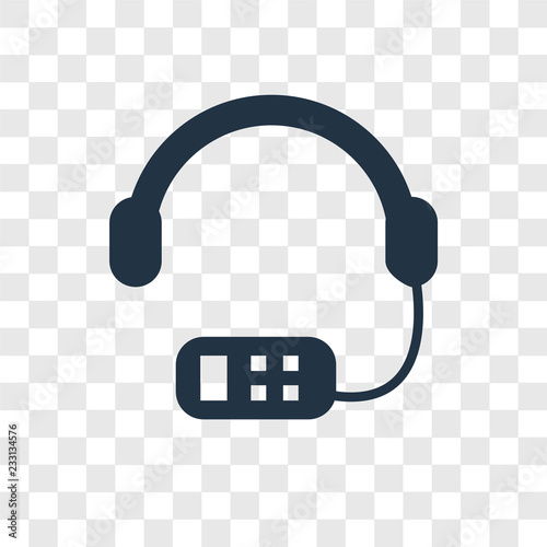 Audio guide vector icon isolated on transparent background, Audio guide transparency logo design