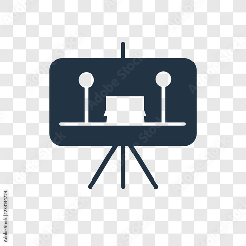Painting vector icon isolated on transparent background, Painting transparency logo design