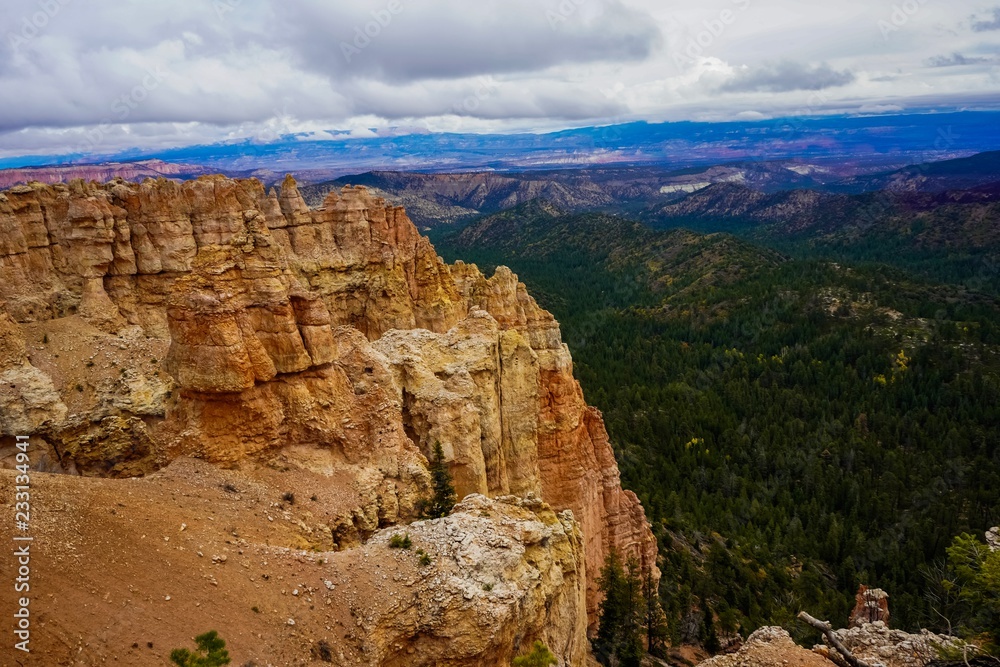 Beautiful view of one of the Utah Bryce Canyon 