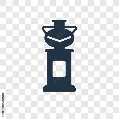 Vase vector icon isolated on transparent background, Vase transparency logo design