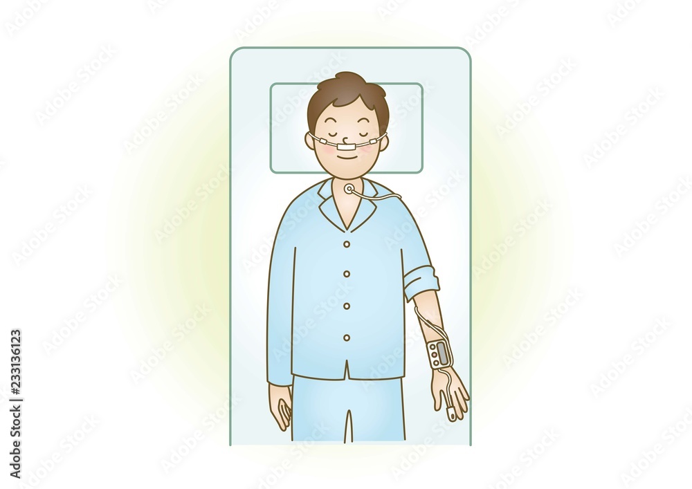 医療イラスト:睡眠時無呼吸症候群 医療イラスト:睡眠時無呼吸症候群
