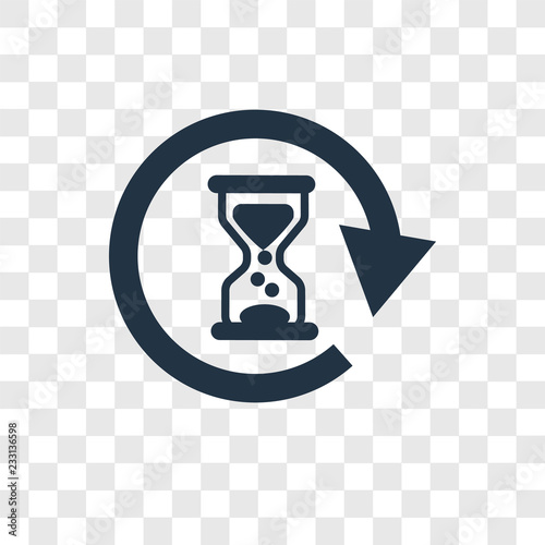 Waiting vector icon isolated on transparent background, Waiting transparency logo design