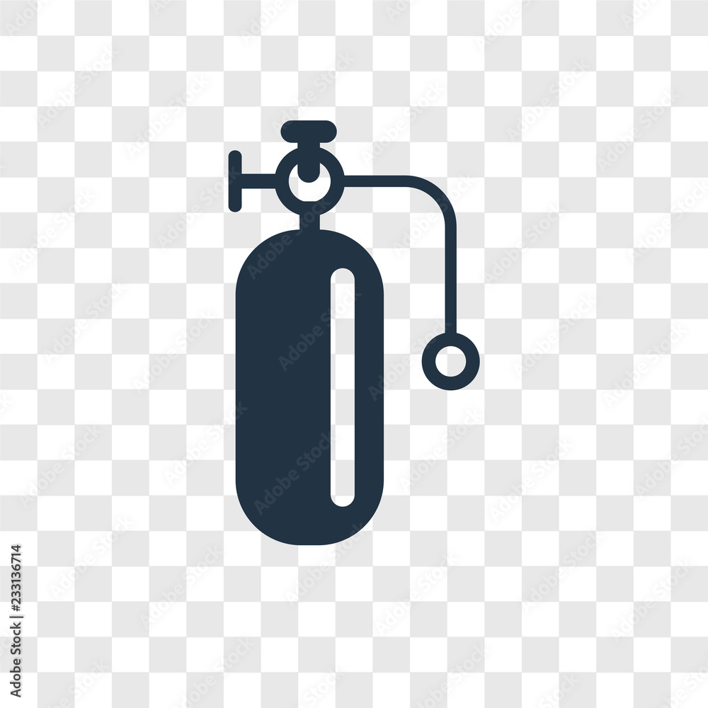 Oxygen tank vector icon isolated on transparent background, Oxygen tank transparency logo design Oxygen tank vector icon isolated on transparent background, Oxygen tank transparency logo design