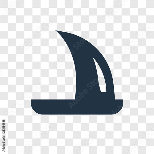 Windsurf vector icon isolated on transparent background, Windsurf transparency logo design photo