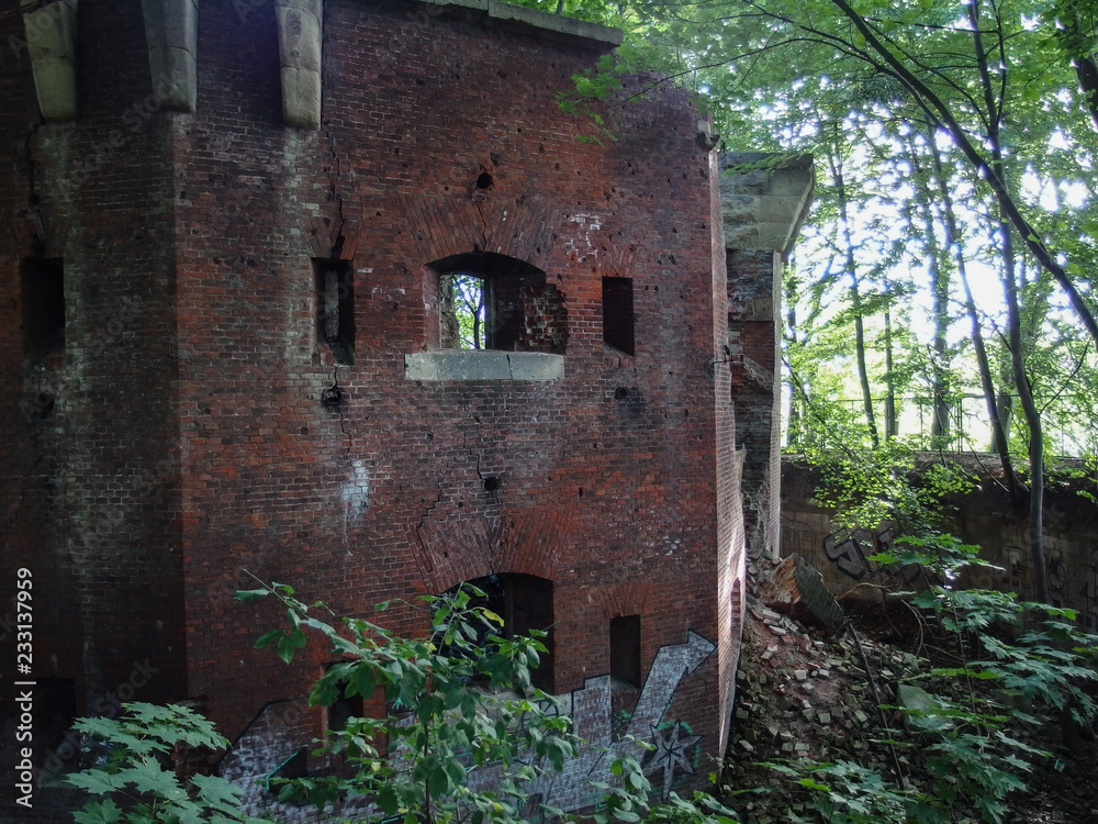 Old ruins in from war Lvov, Ukraine Old ruins in from war Lvov, Ukraine
