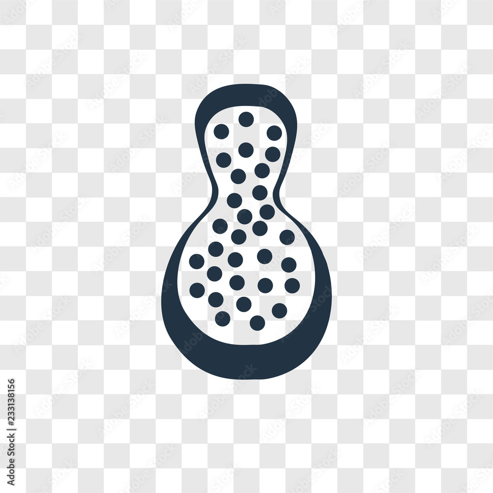Fototapeta premium Papaya vector icon isolated on transparent background, Papaya transparency logo design