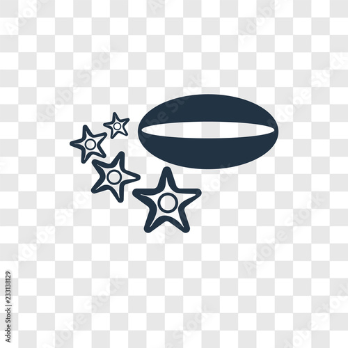 Carambola vector icon isolated on transparent background, Carambola transparency logo design