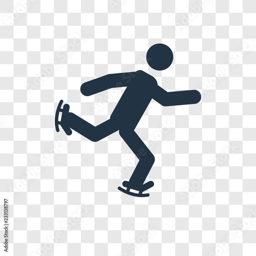 Skates vector icon isolated on transparent background, Skates transparency logo design