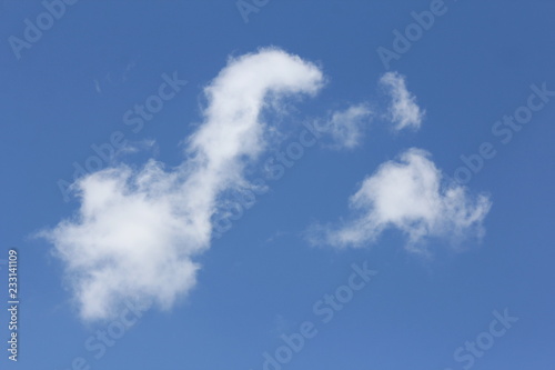 Cloud Shapes on beautiful blue sky, abstract clouds with blue sky © Gold Coast Girl