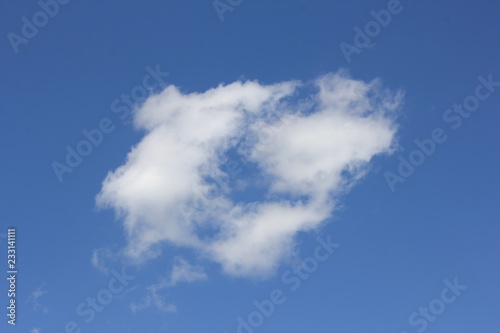Cloud Shapes on beautiful blue sky  abstract clouds with blue sky
