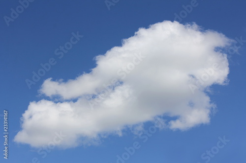Cloud Shapes on beautiful blue sky, abstract clouds with blue sky