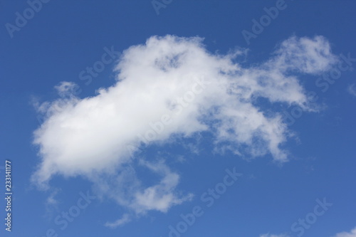 Cloud Shapes on beautiful blue sky, abstract clouds with blue sky © Gold Coast Girl