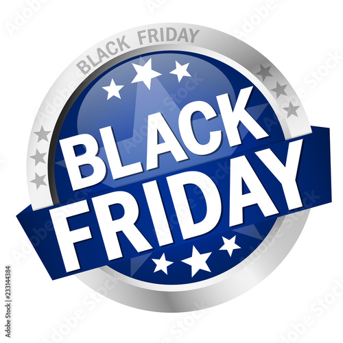 Button with Banner Black Friday
