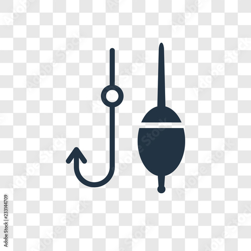 Fisher vector icon isolated on transparent background, Fisher transparency logo design