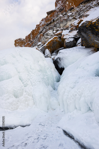 Cape Burkhan (Shaman Rock) on Olkhon Island at Baikal Lake © gumbao