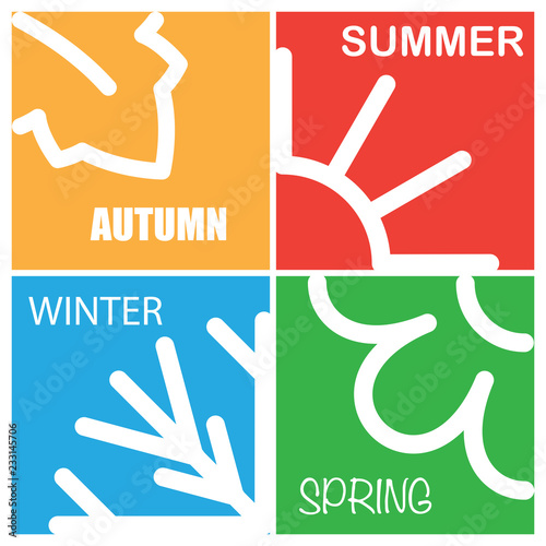 Four nature season patterns