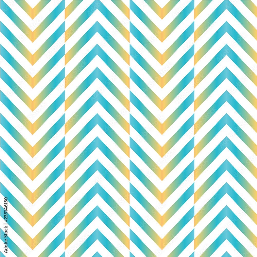 Herringbone zig zag chevron pattern in blue and yellow Herringbone zig zag chevron pattern in blue and yellow