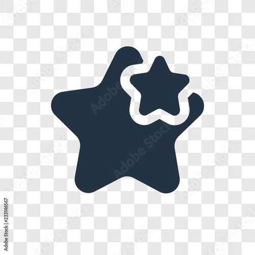 Favourite vector icon isolated on transparent background, Favourite transparency logo design