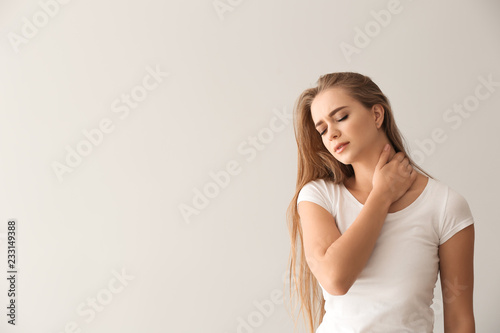 Young woman suffering from ...