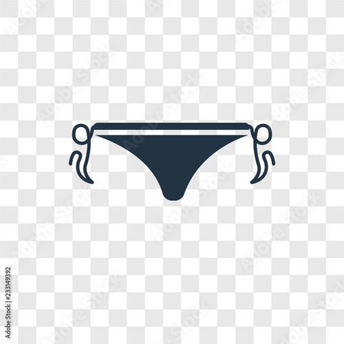 String bikini vector icon isolated on transparent background, String bikini transparency logo design