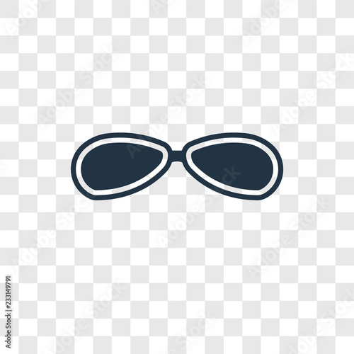 Eyeglasses vector icon isolated on transparent background, Eyeglasses transparency logo design