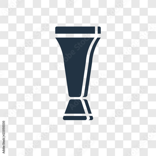Creme container black vector icon isolated on transparent background, Creme container black transparency logo design
