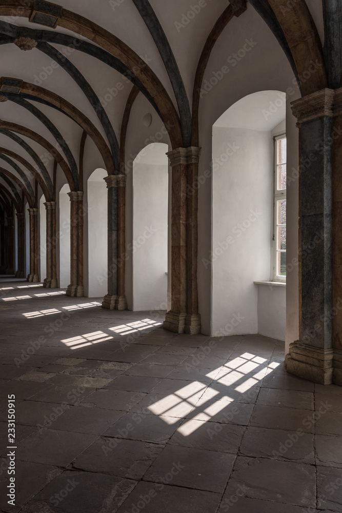 The hallway of castle Corvey in Germany