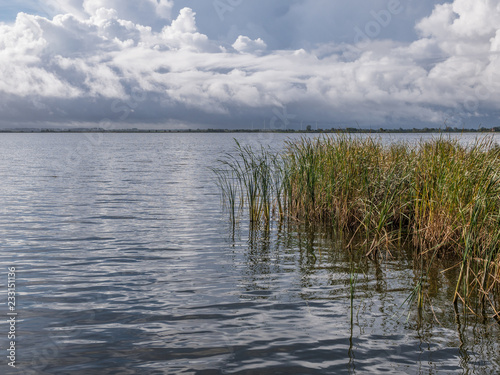The Lake Resko Przymorskie in Poland