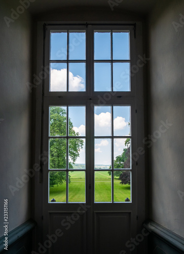 The window in convent Corvey Hoexter, Germany