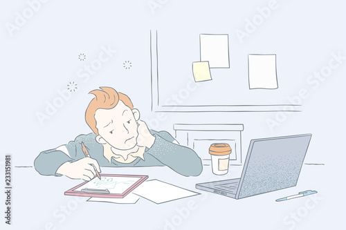 Man felt distressed in office