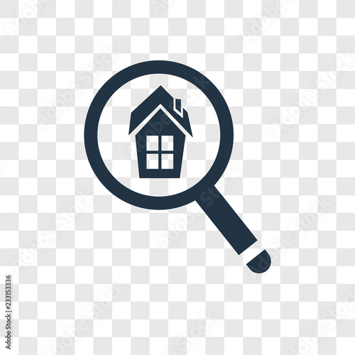 Search vector icon isolated on transparent background, Search transparency logo design