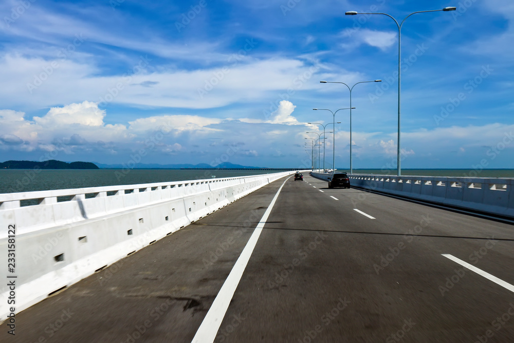 Sultan Abdul Halim Muadzam Shah Bridge linking Penang to mainland Malaysia Sultan Abdul Halim Muadzam Shah Bridge linking Penang to mainland Malaysia