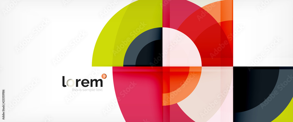 Circle abstract background, geometric modern design template Circle abstract background, geometric modern design template