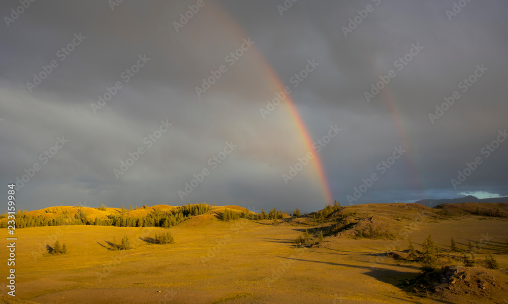 Rainbow in the sky, Altai