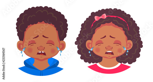 portrait of african boy and girl