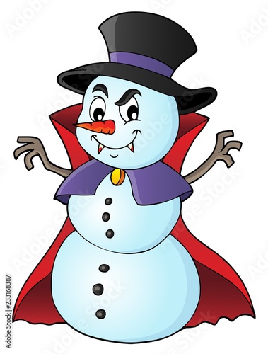 Vampire snowman theme image 1