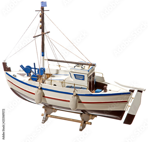 miniature old fishingboat