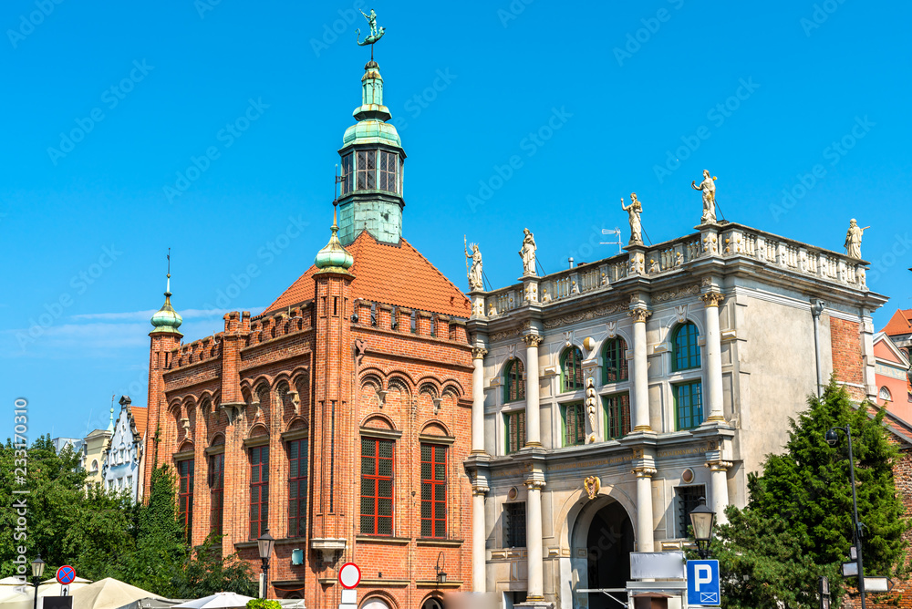 Obraz premium The Golden Gate in Gdansk, Poland