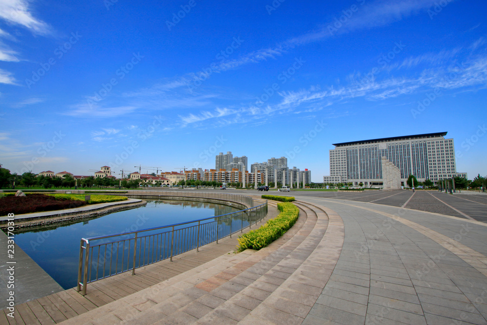 Fototapeta premium Luannan county city scenery, China