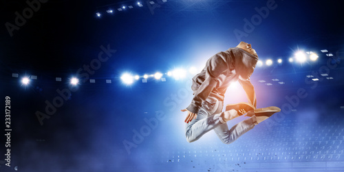 Dance is her passion. Mixed media