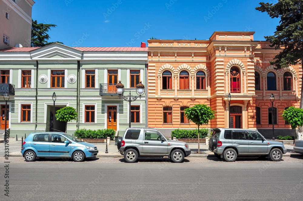 Agmashenebeli street in Tbilisi, Georgia