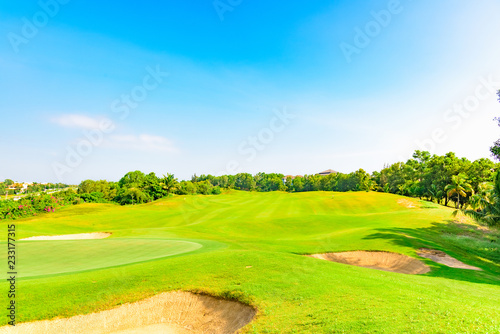 green golf course